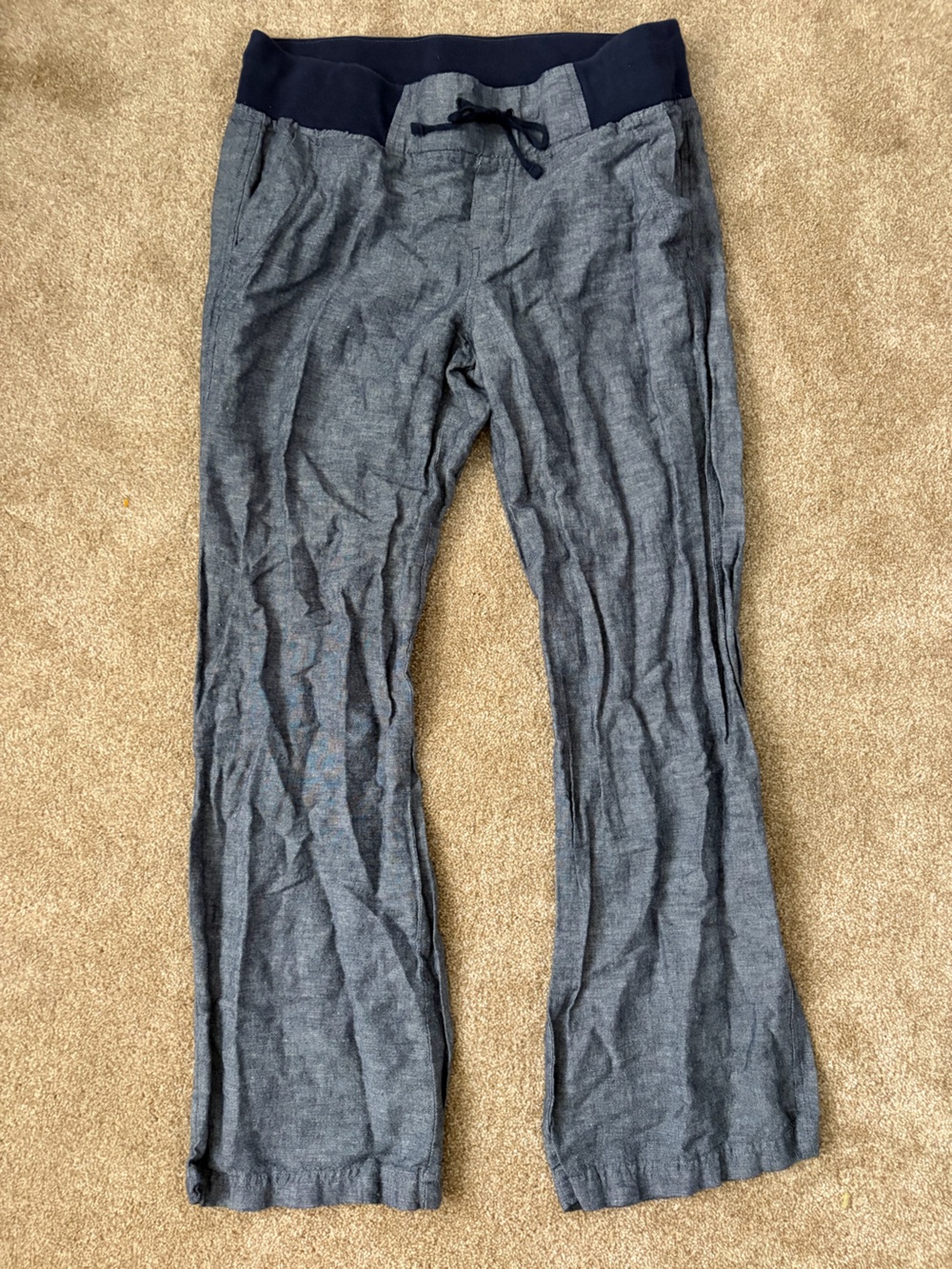 Linen-Blend Pants